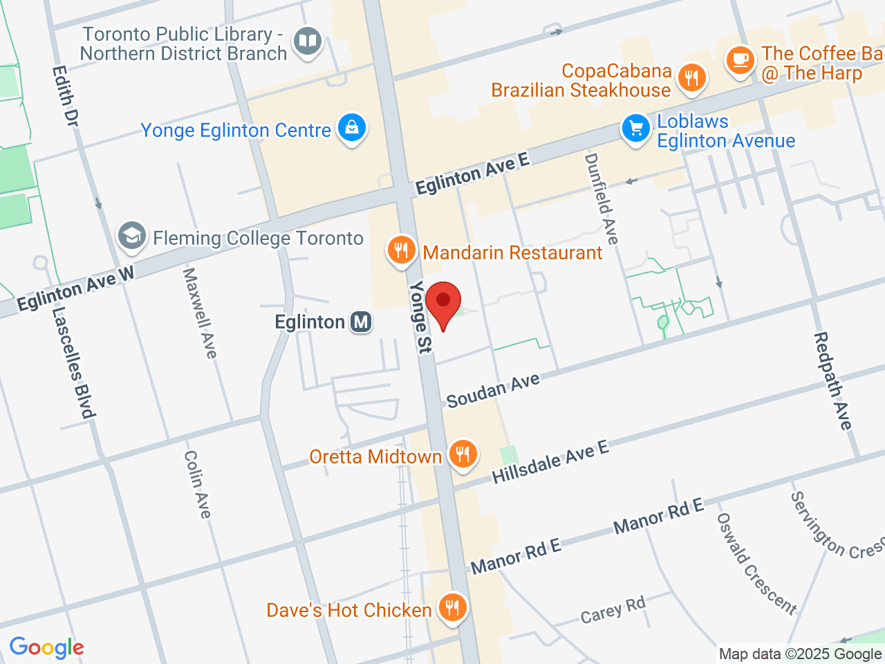 Street map for Hunny Pot Cannabis, 2173 Yonge St, Toronto ON