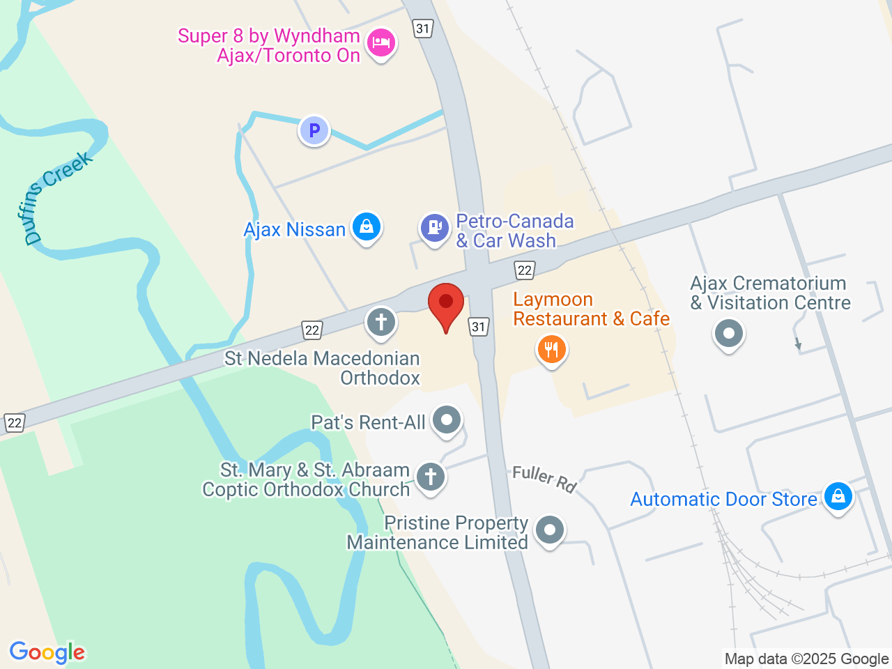 Street map for The Peace Pipe, 465 Bayly St W, Ajax ON