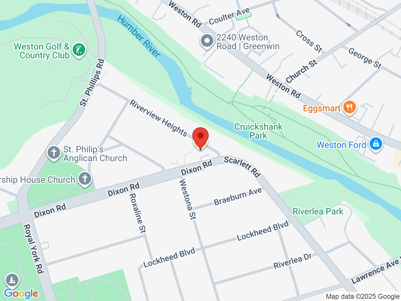 Street map for BudHub Cannabis, 6 Dixon Rd unit 1, Etobicoke ON