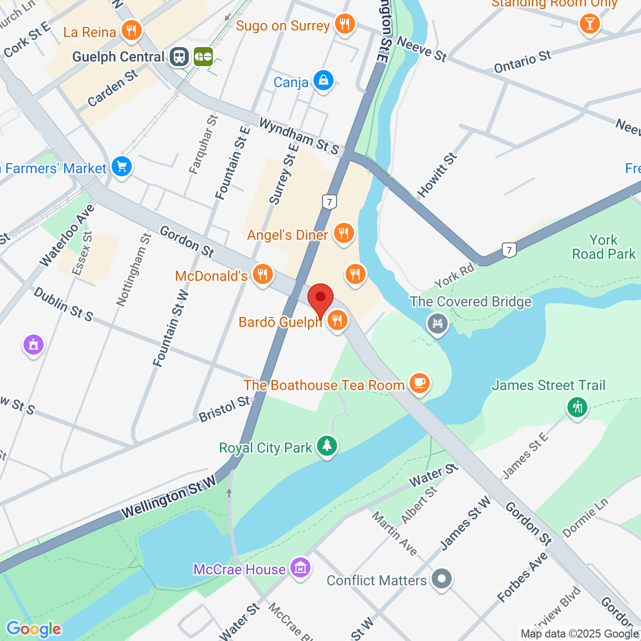 Street map for Fika Cannabis Store, 89 Gordon St Unit C3, Guelph ON