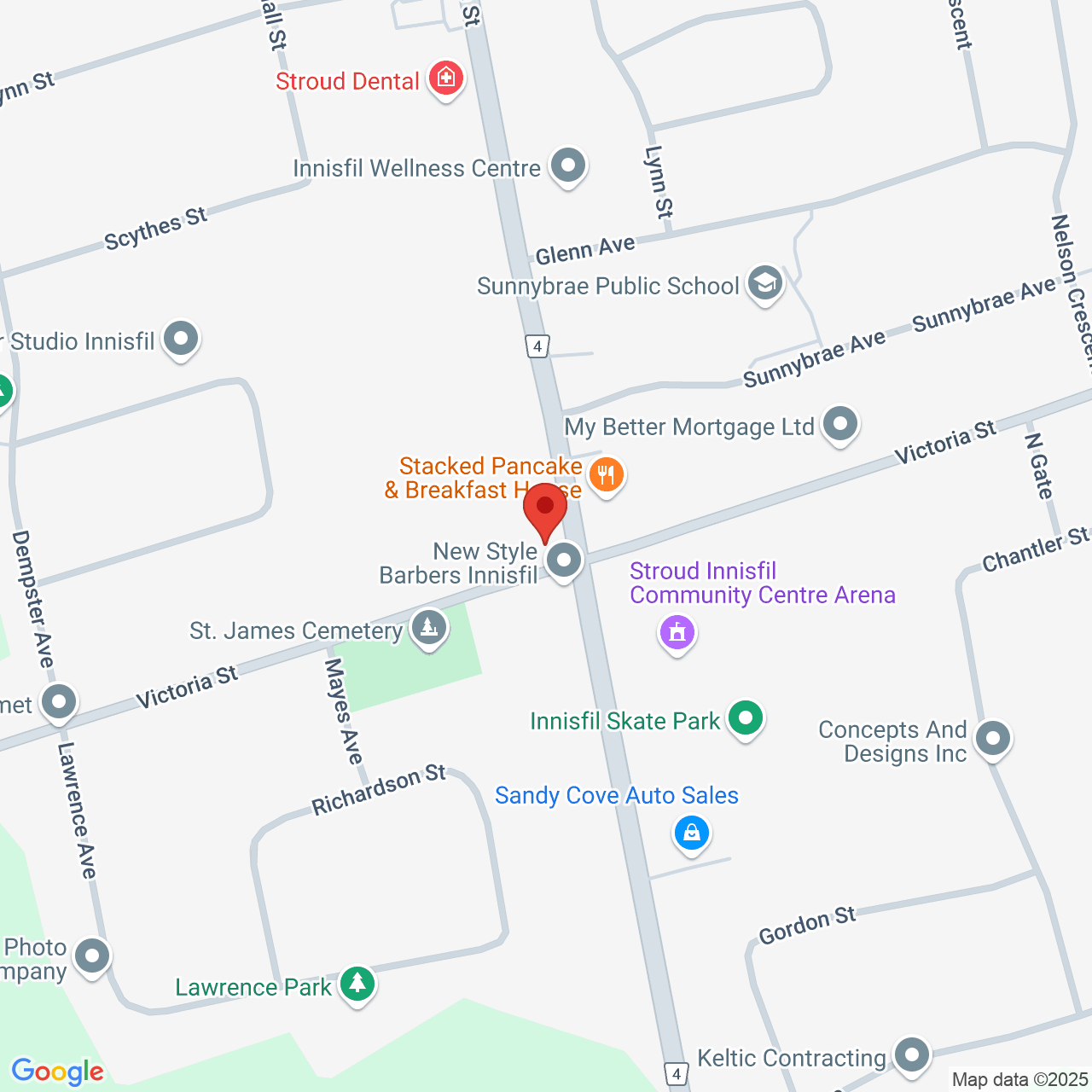 Street map for Four-Twenty Cannabis, 7896 Yonge St, Innisfil ON