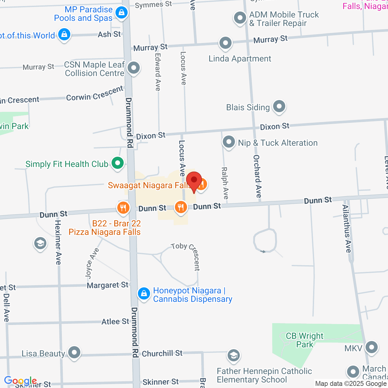Street map for Cannabis Cupboard, 6095 Dunn St, Niagara Falls ON