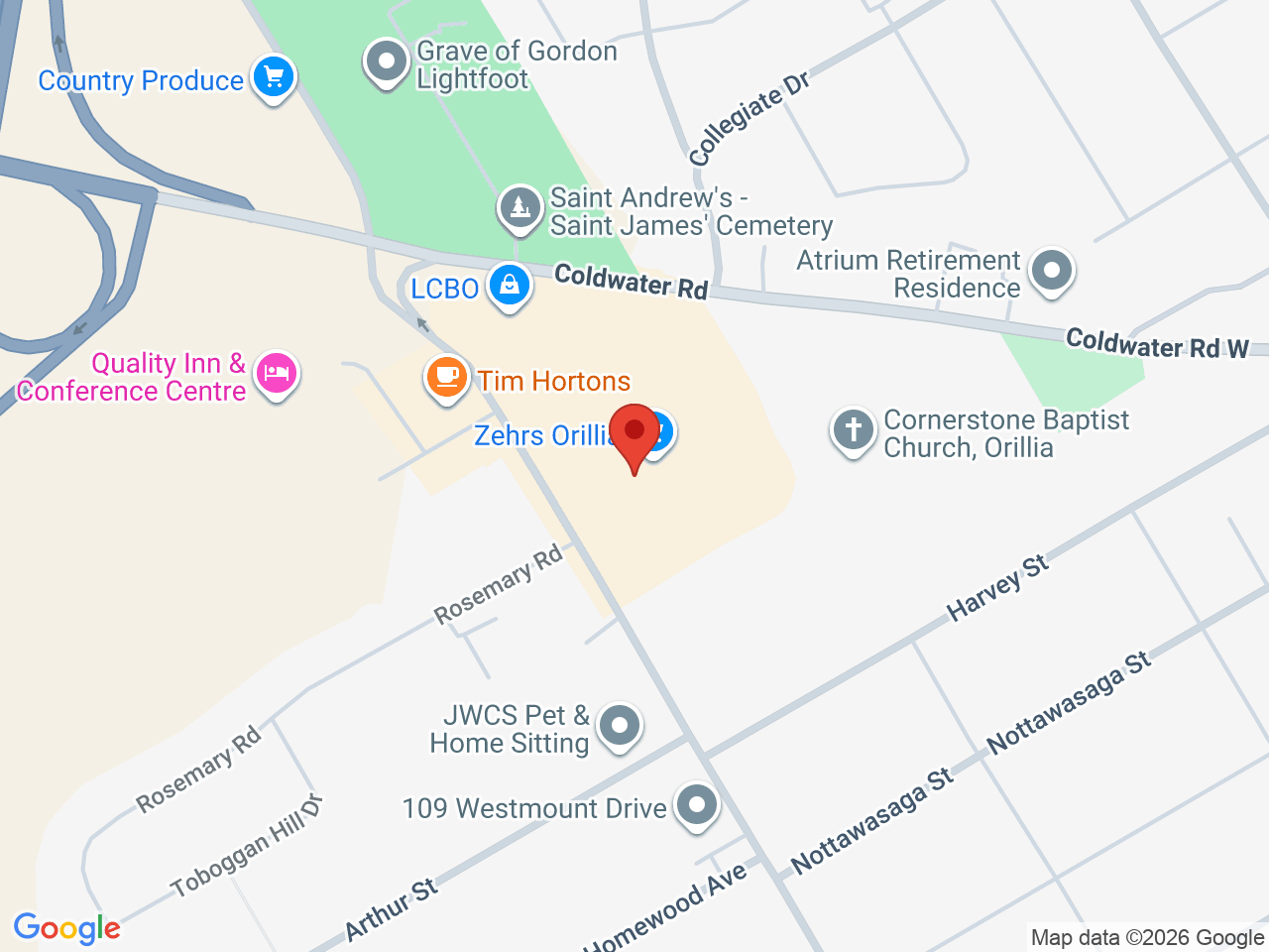 Street map for One Plant, 