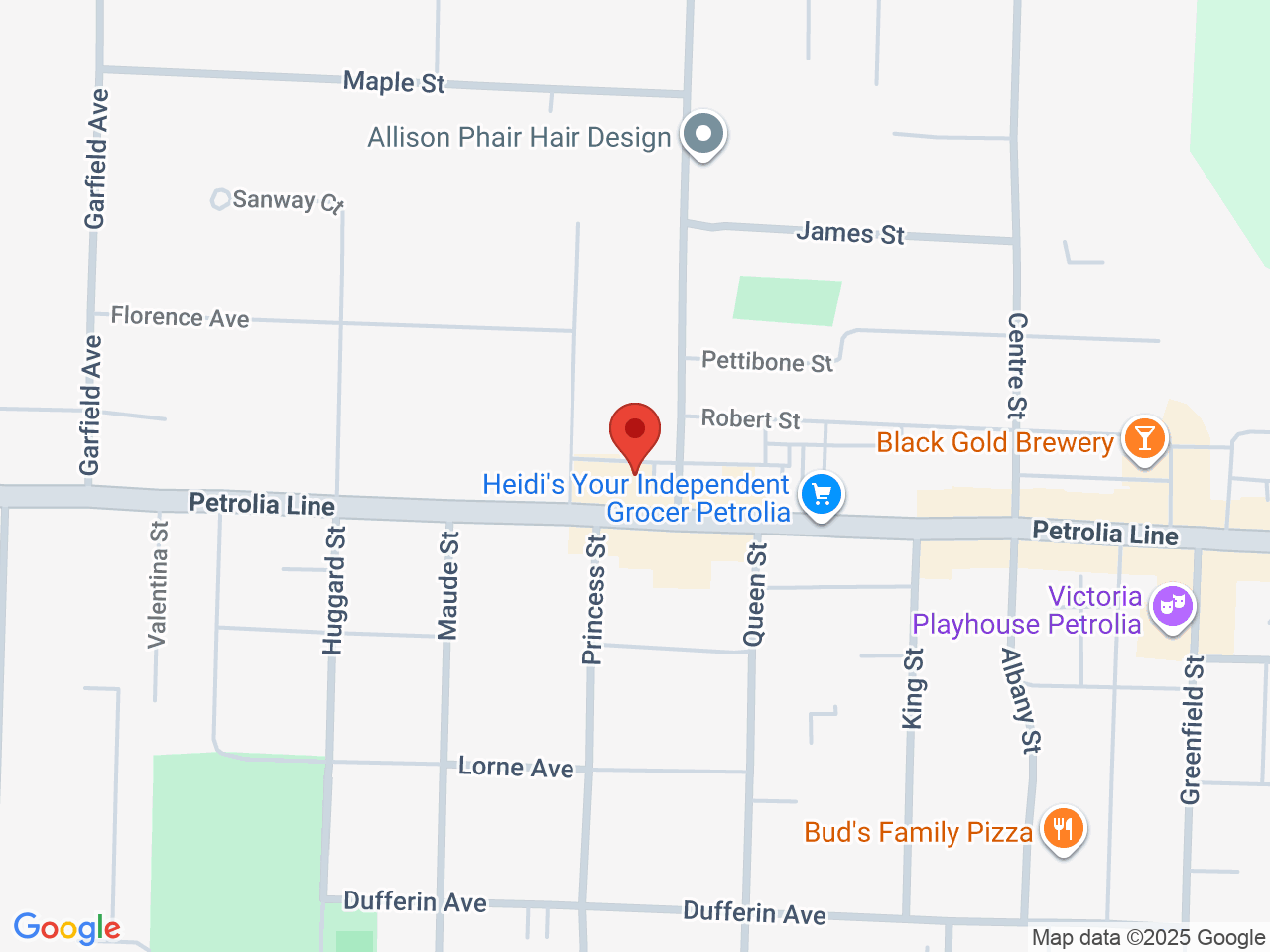 Street map for Highlife Cannabis, 4110 Petrolia Line Unit 1, Petrolia ON
