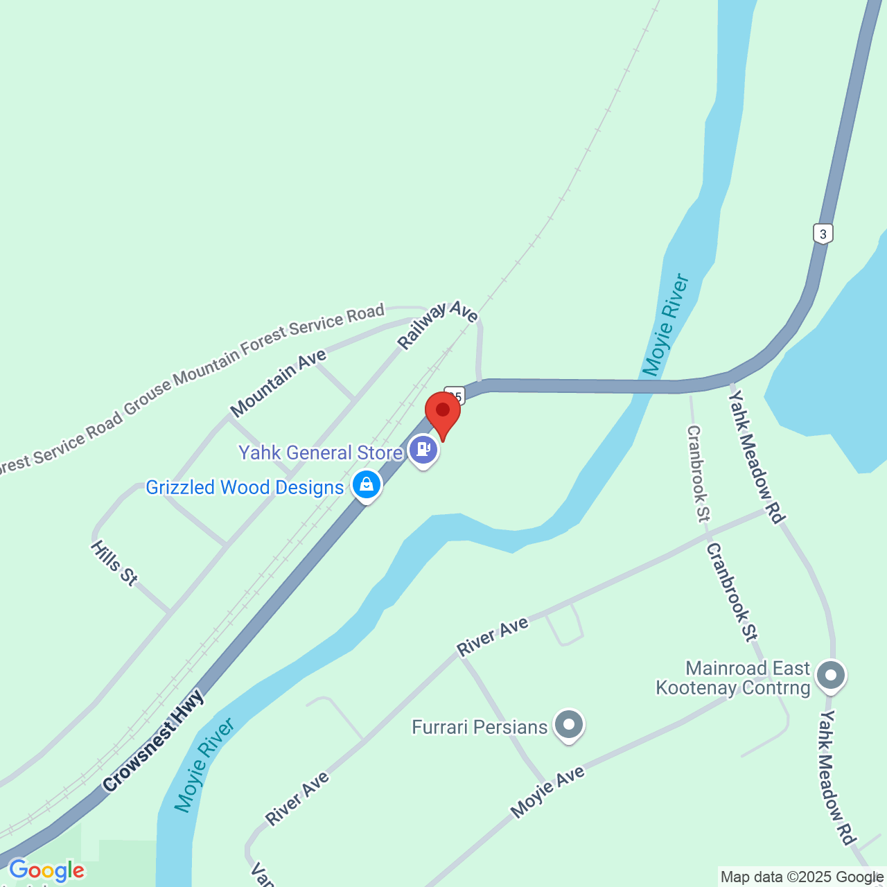 Street map for Two Toke Timmy's, 9105 BC-3, Yahk BC