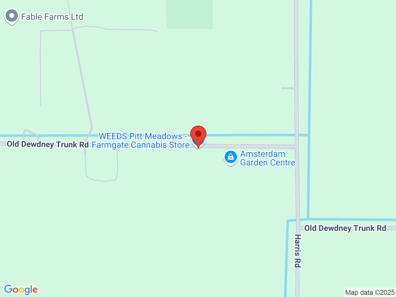 Street map for Weeds Pitt Meadows - Farmgate, 19038 Old Dewdney Trunk Rd, Pitt Meadows BC