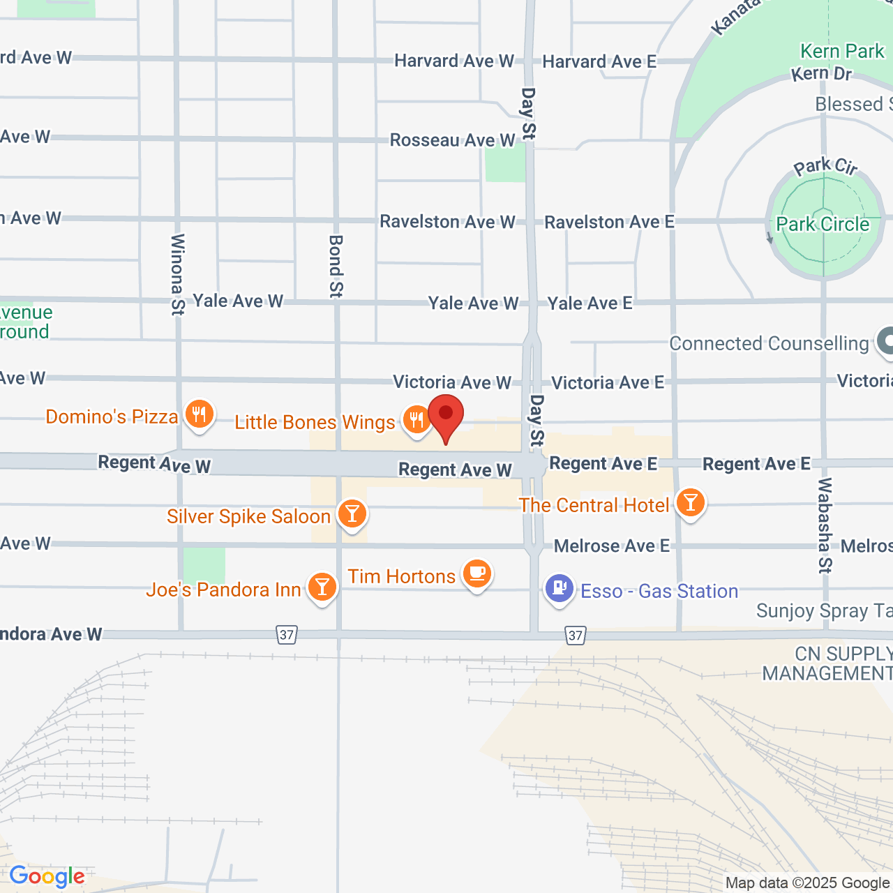 Street map for Pharsyde Cannabis, 117 Regent Ave W, Winnipeg MB