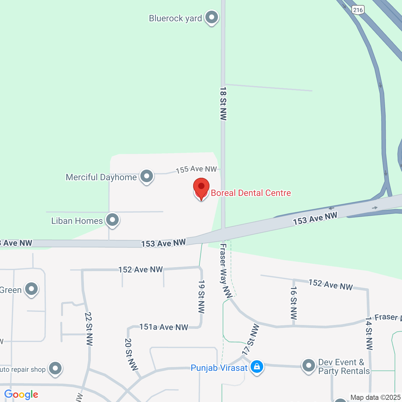 Street map for Cannabacee The Hemp House, 15314 18 St NW, Edmonton AB