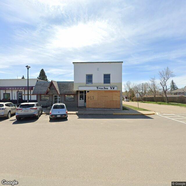 Street view for GoodVibes Cannabis of Trochu, 323 Main St, Trochu AB