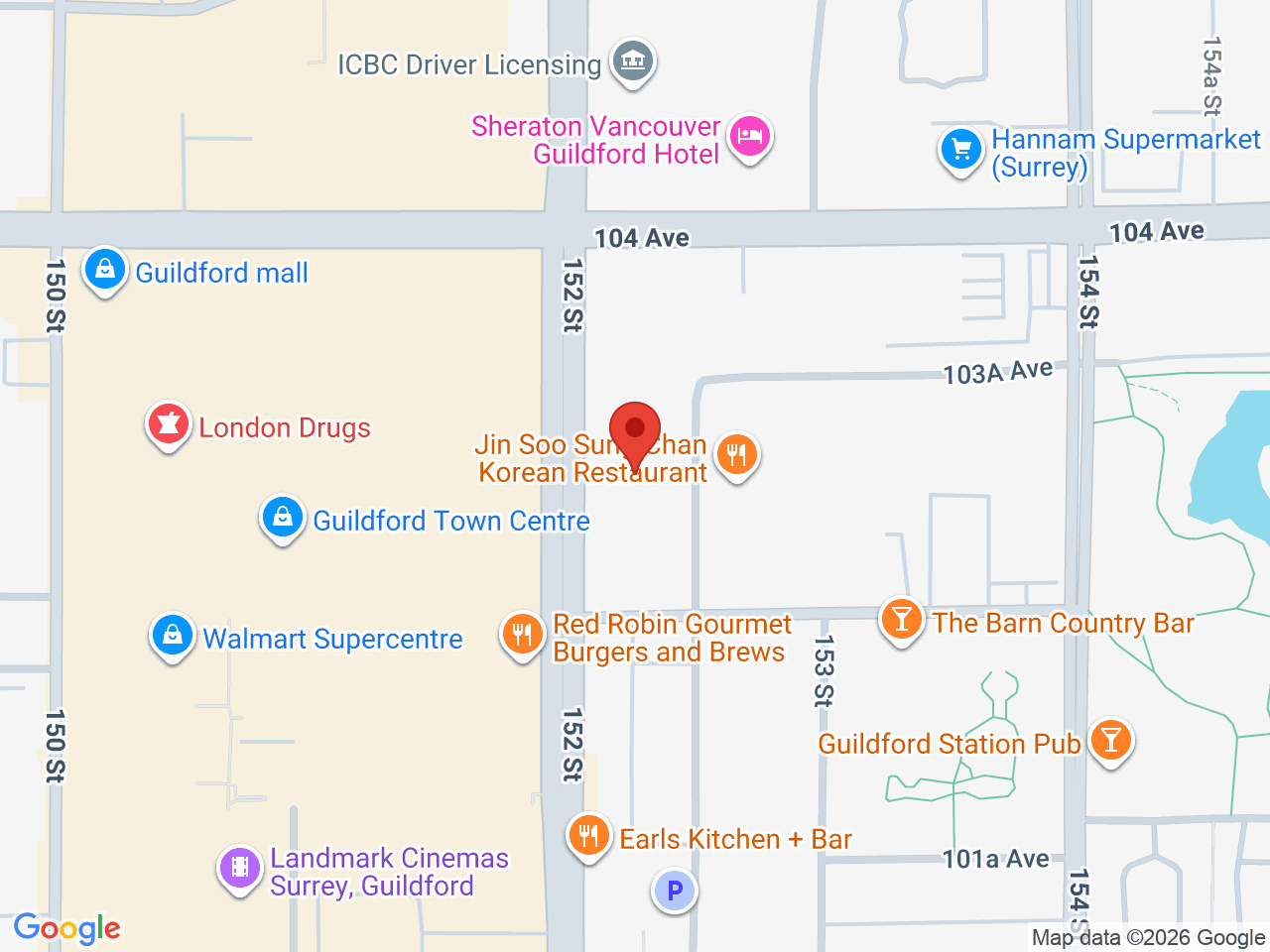Street map for Imagine Cannabis Guildford, 10330 152 St #5, Surrey BC