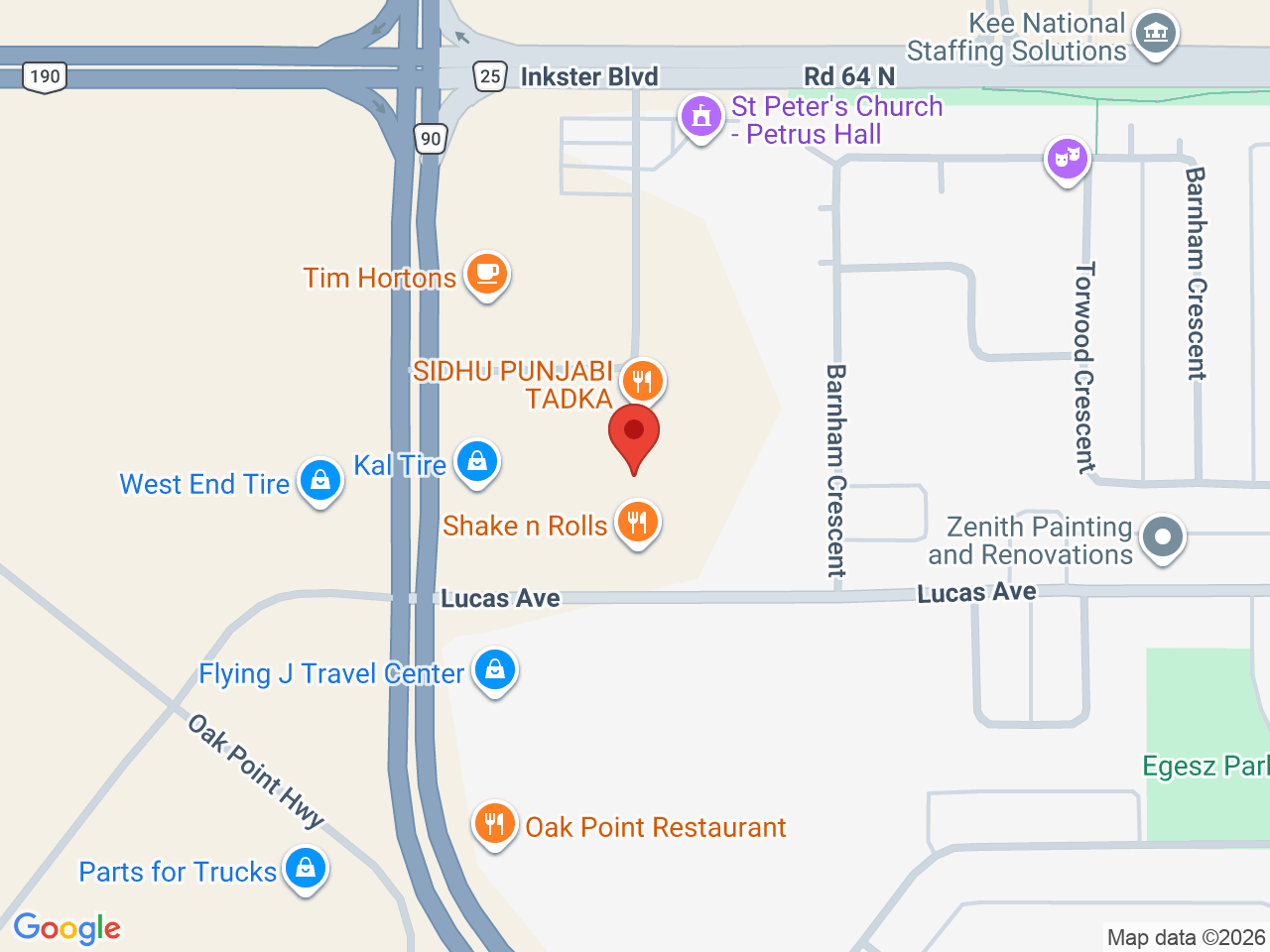 Street map for Fusion Bud, 245 Lucas Ave unit 117, Winnipeg MB