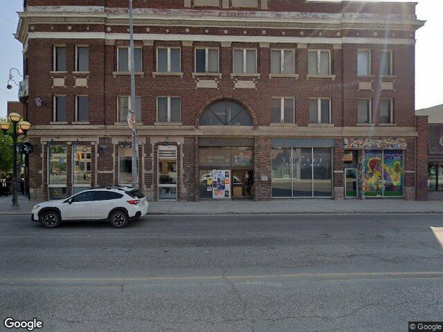 Street view for Osborne Vape Smoke and Bongs, 100 Osborne St unit 108, Winnipeg MB