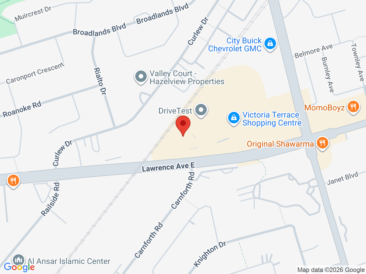 Street map for Canna Cabana, 1448 Lawrence Ave E unit 6a, North York ON