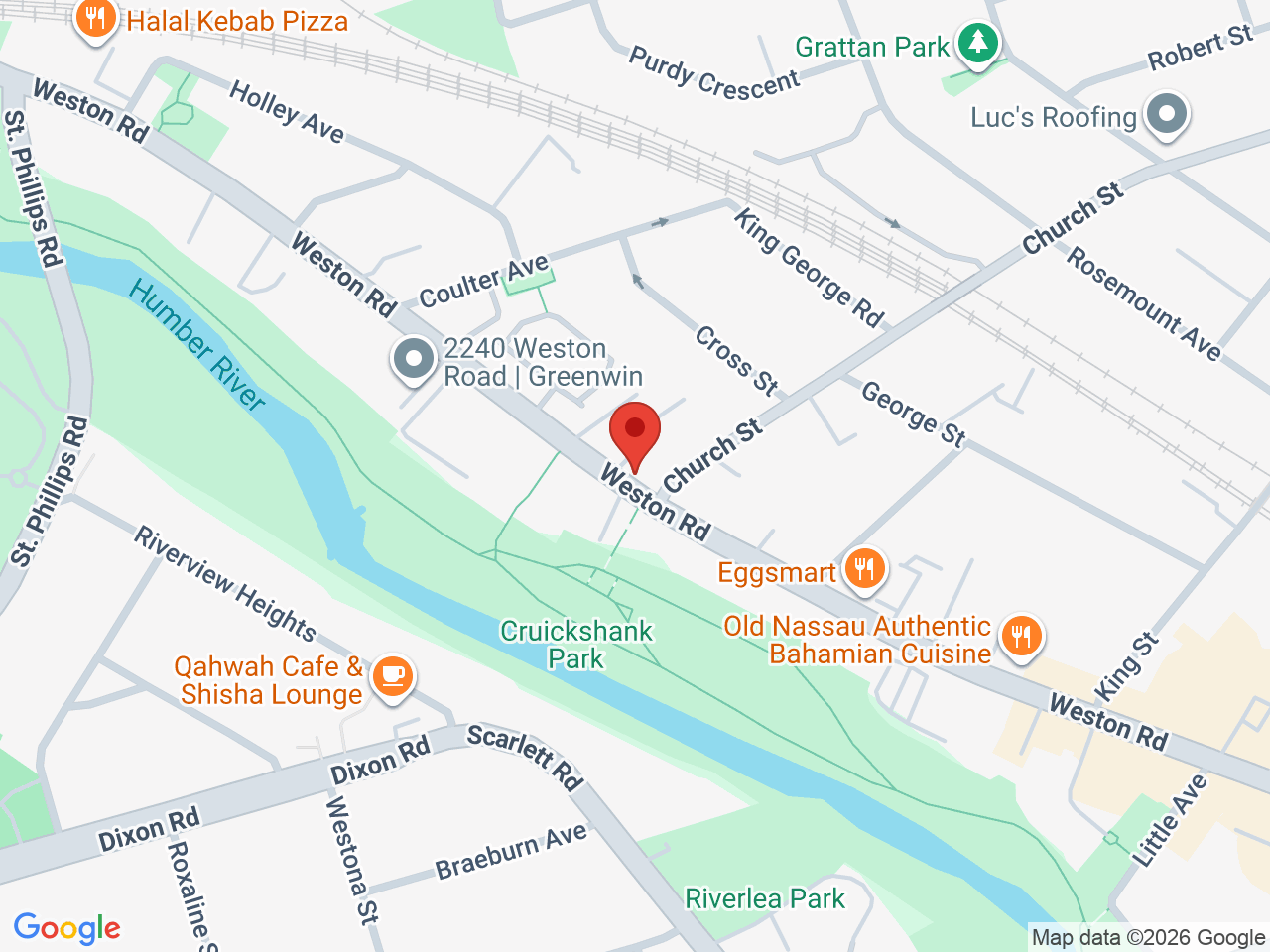 Street map for Cannabis Hut, 2175 Weston Rd, Toronto ON