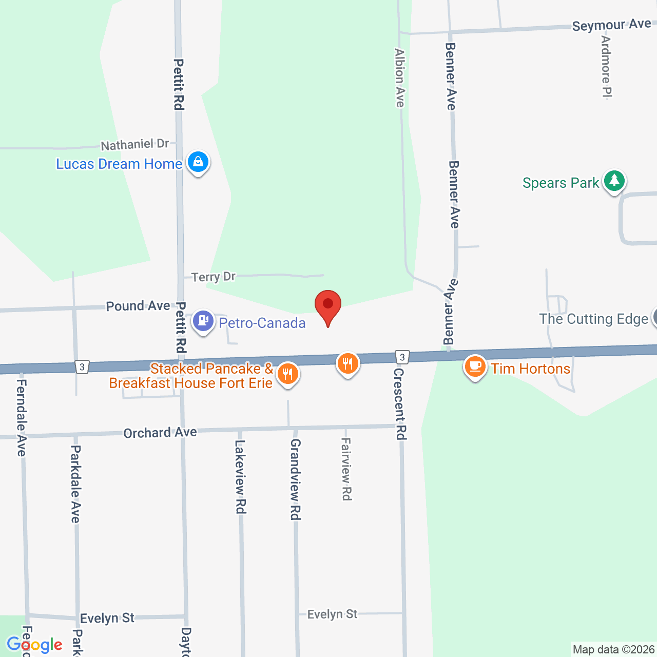 Street map for Fort Erie Cannabis, 1264 Garrison Rd unit -7, Fort Erie ON