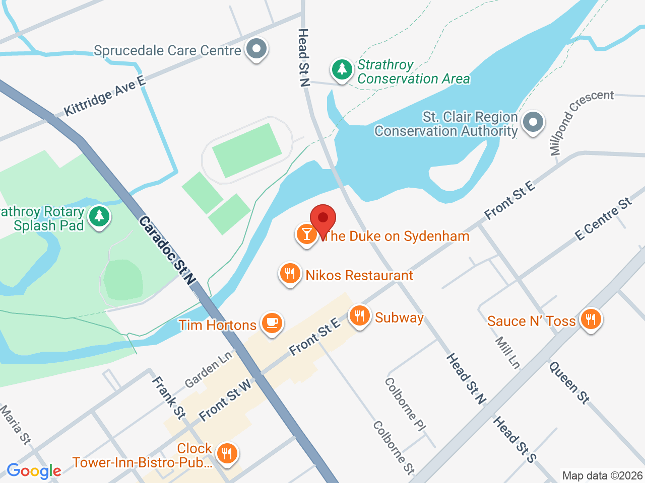 Street map for Sessions Cannabis, 51 Front St E Unit 6A, Strathroy ON