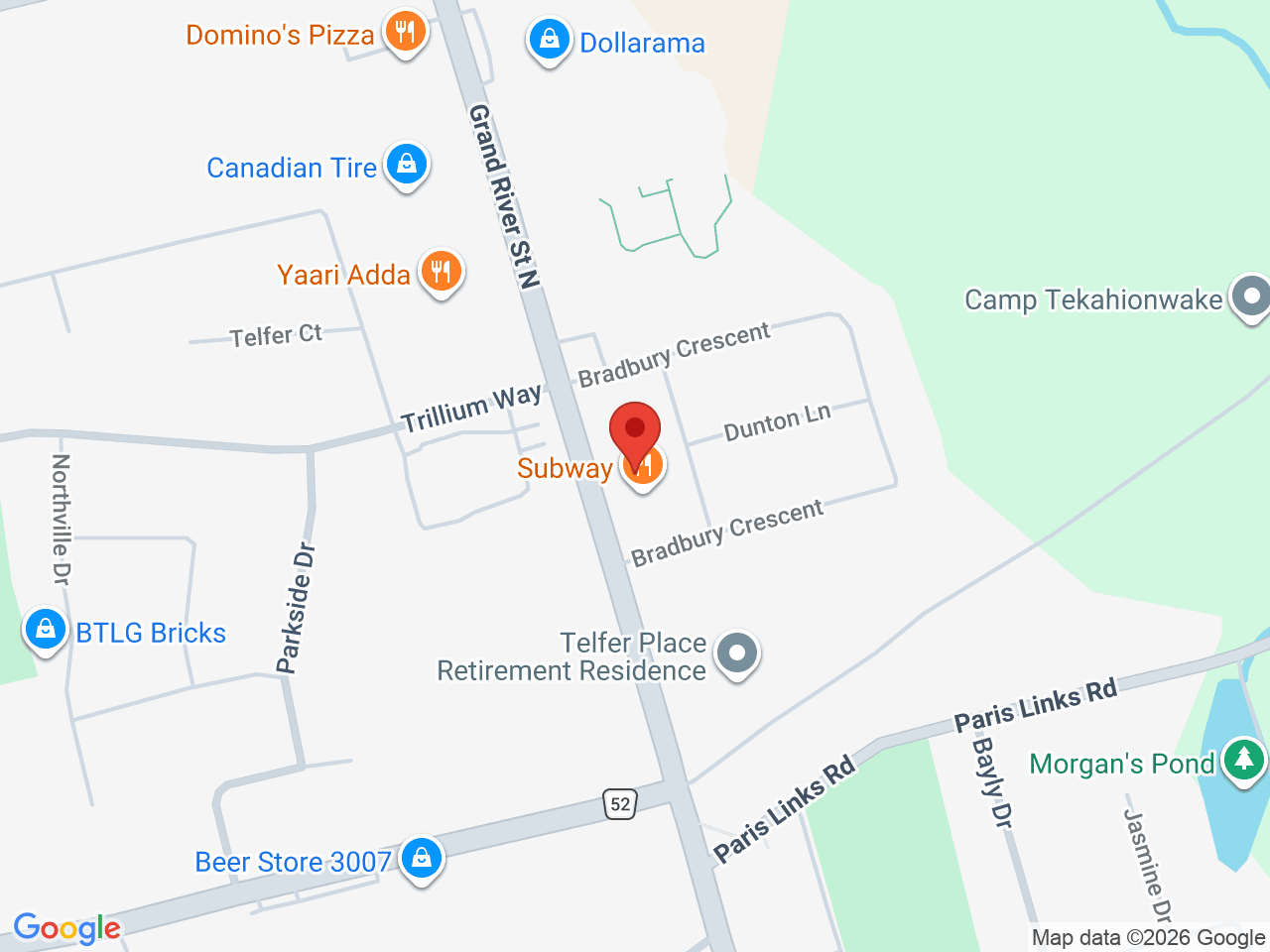 Street map for The Underground, 271 Grand River St N, Paris ON