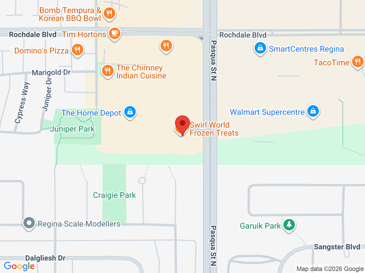 Street map for 5Buds Cannabis, 1010 Pasqua St N unit 3, Regina SK