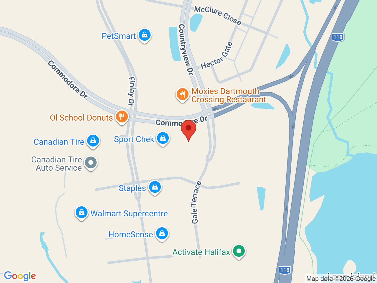Street map for NSLC Cannabis, 45 Lemlair Row, Dartmouth NS