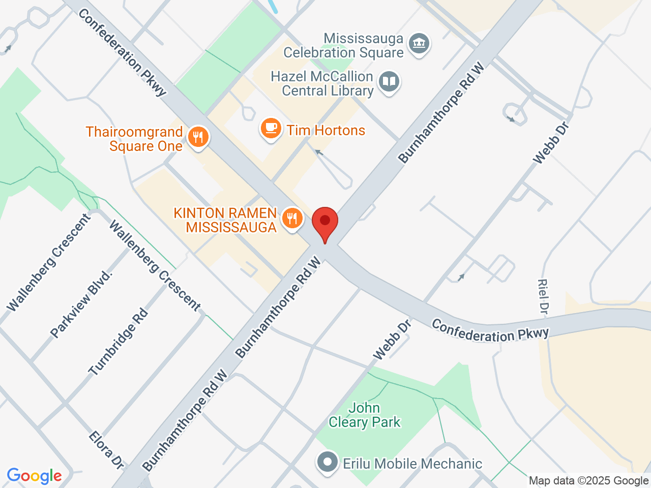 Street map for Haven St. Premium Cannabis, P.O. Box 43125, Mississauga ON