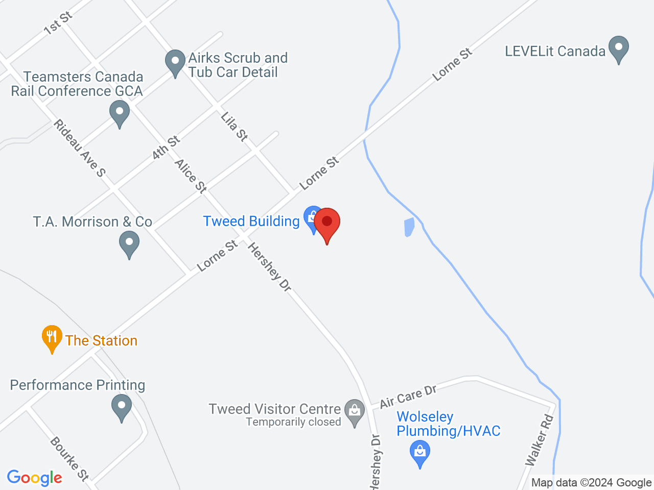 Street map for LBS, 1 Hershey Dr., Smiths Falls ON