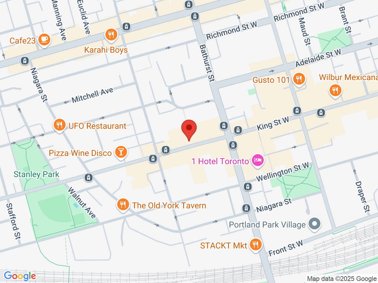 Street map for Cove, 720 King Street West, Suite 300, Toronto ON