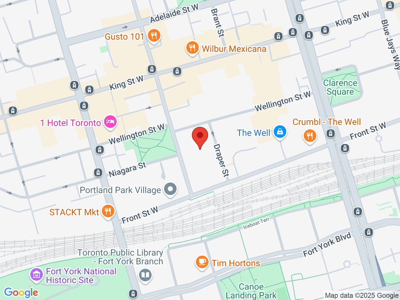 Street map for Grail, 495 Wellington St W, Toronto ON