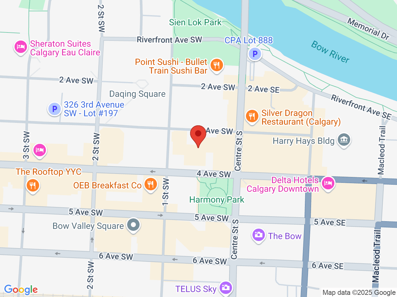 Street map for Qwest, 140 4 Ave SW Suite 1440, Calgary AB