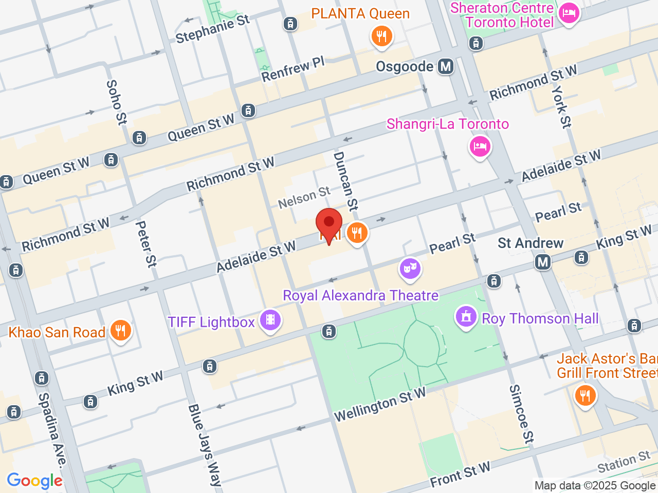 Street map for 48North, 257 Adelaide St. W. Suite 500, Toronto ON