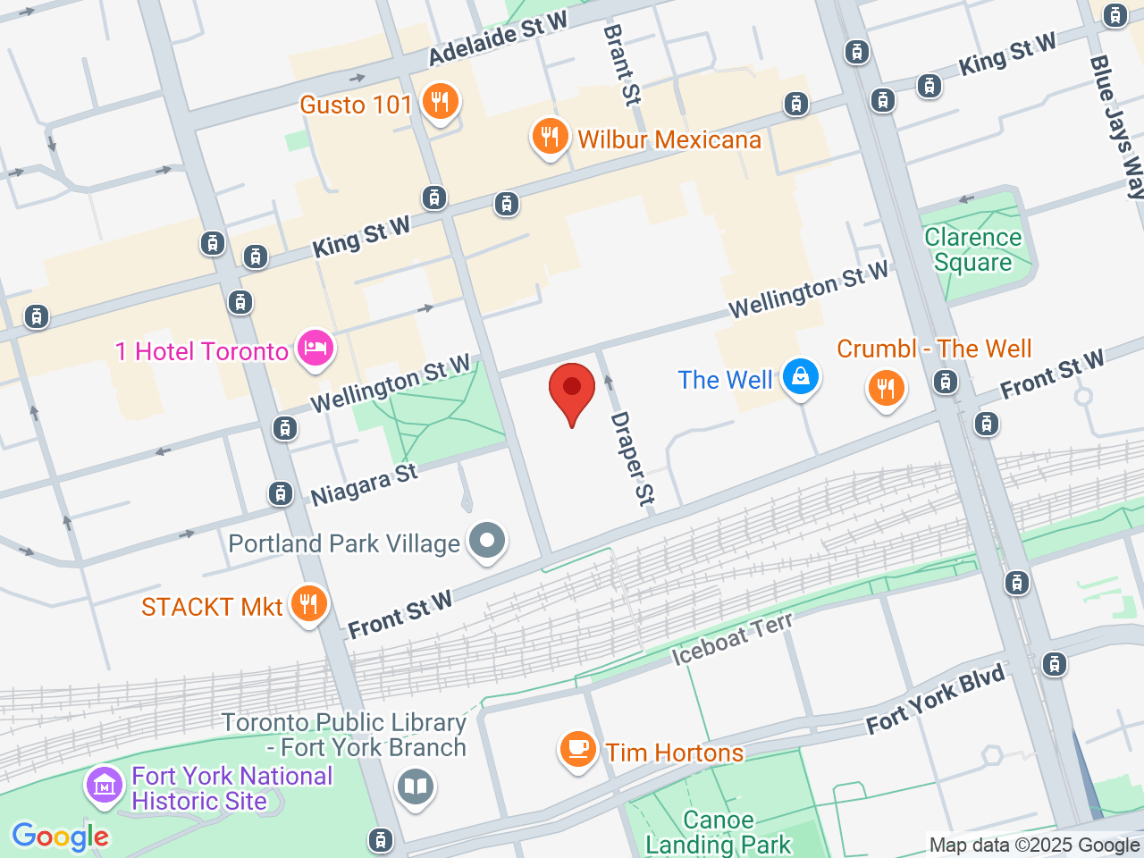 Street map for Irisa, 495 Wellington St W, Toronto ON