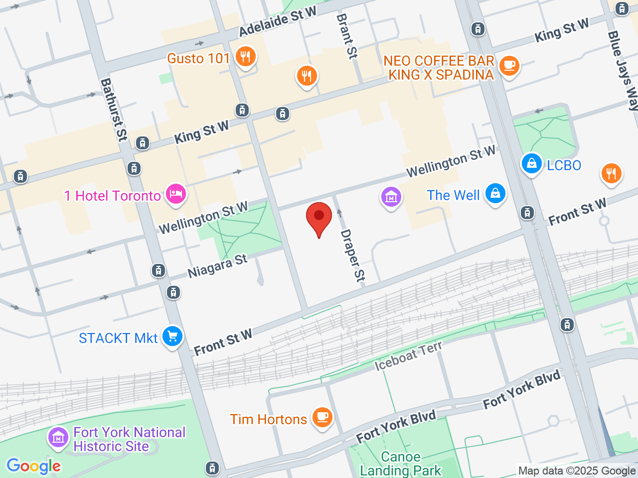 Street map for RMDY, 495 Wellington St W, Toronto ON