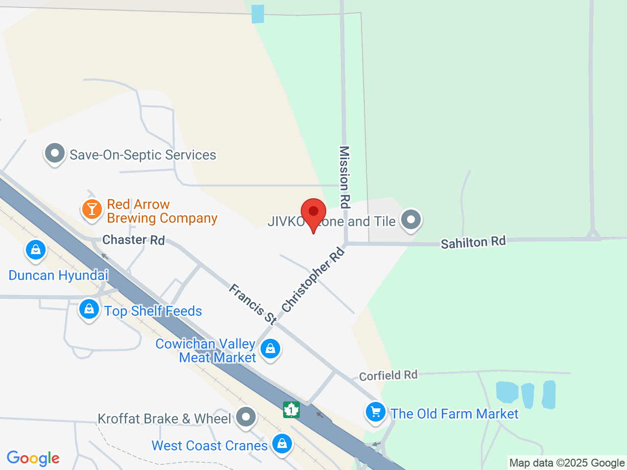 Street map for Captains Choice, 5250 Mission Rd., Duncan BC