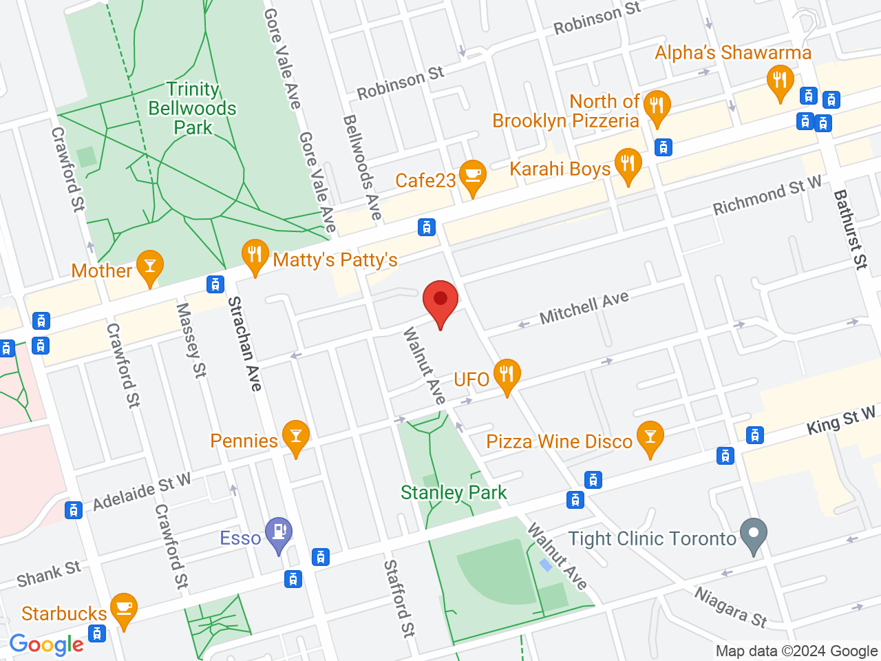 Street map for Foray, 777 Richmond St W, Toronto ON