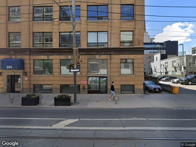 Street view for Kingsway, 355 Adelaide St W Floor 6, Toronto ON