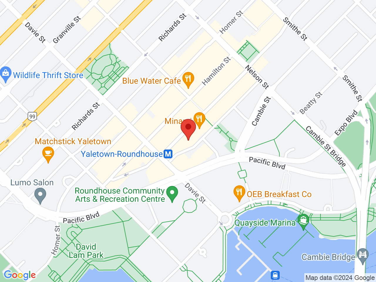 Street map for Re-Up, 1152 Mainland St, Vancouver BC