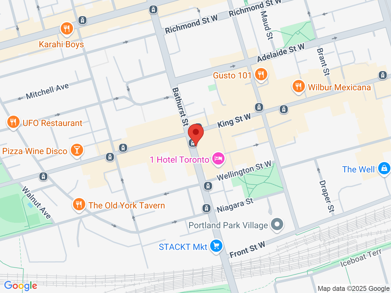 Street map for Summit, 73 Bathurst St., Unit 309, Toronto ON