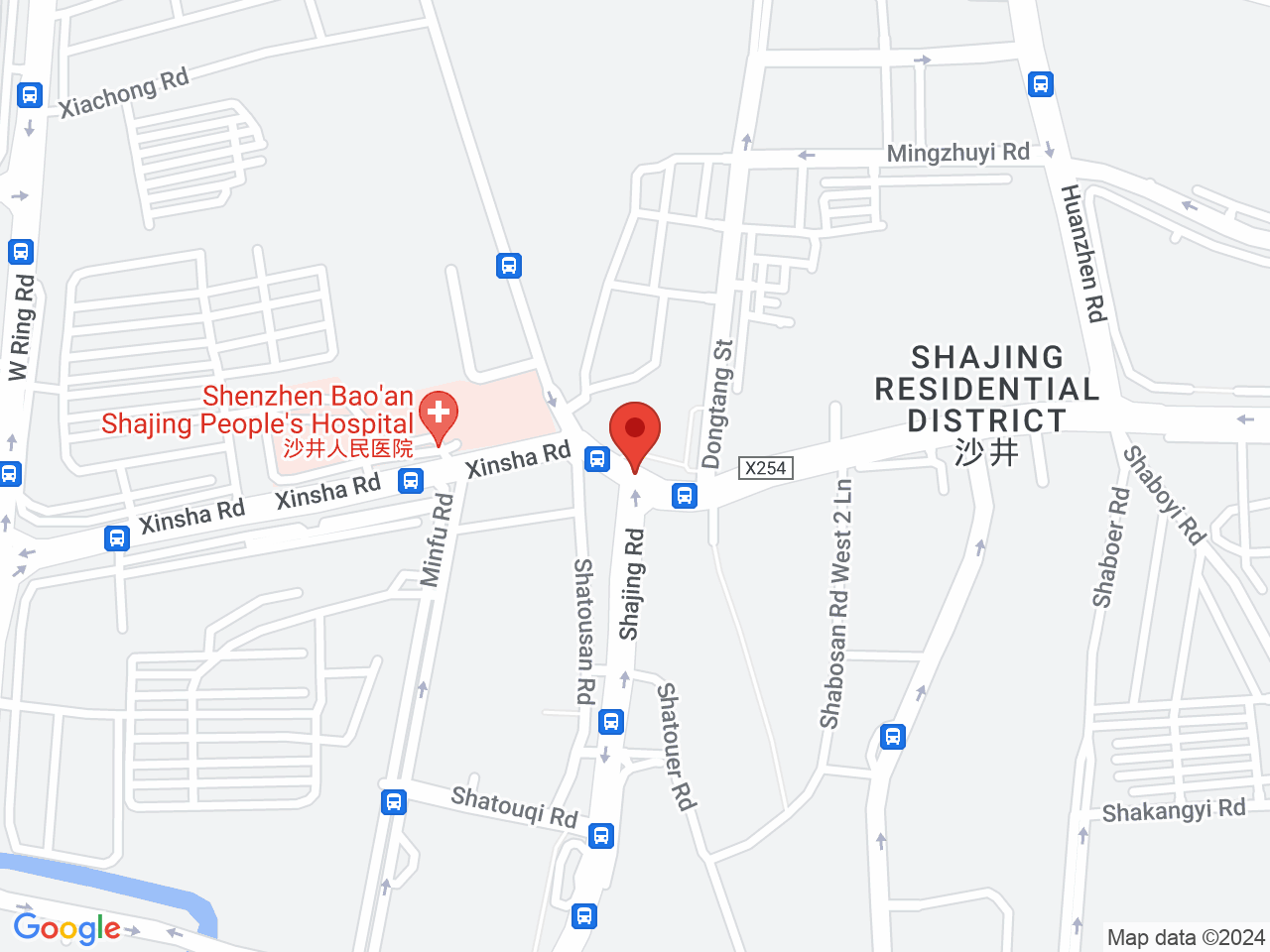 Street map for XVape, 3/F, Building 4, Industrial Ave., Gonghe Village, Shajing Community, Bao'an District, Shenzhen 