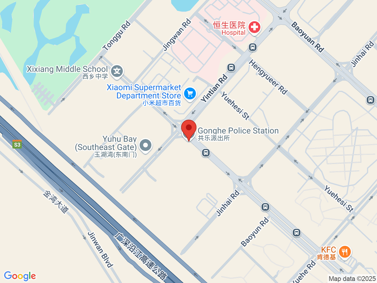 Street map for XVape, 3/F, Building 4, Industrial Ave., Gonghe Village, Shajing Community, Bao'an District, Shenzhen 