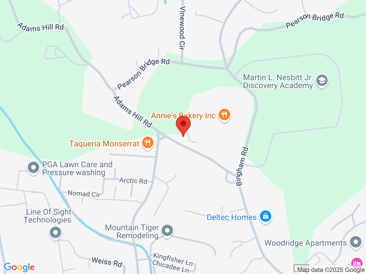 Street map for Pulsar, 128 Bingham Rd., Asheville NC