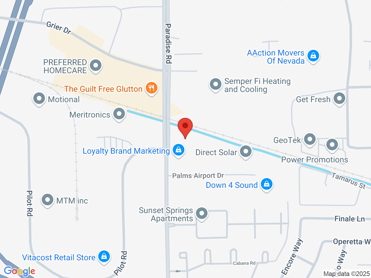 Street map for Organicix, 6770 Paradise Rd, Las Vegas NV