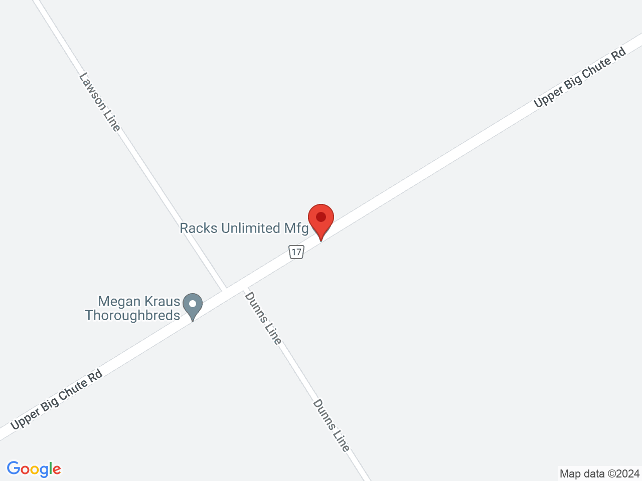 Street map for Crown Cannabis Canada, 1551 Upper Big Chute Rd., Coldwater ON