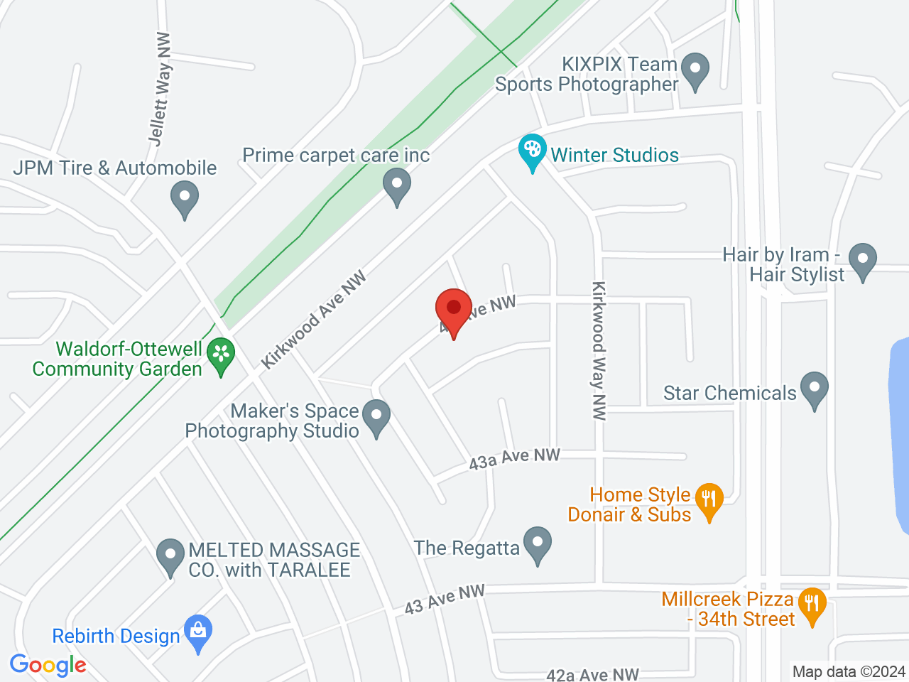 Street map for BRNT, 3623 44 Ave. E Suite 2-206, Edmonton AB