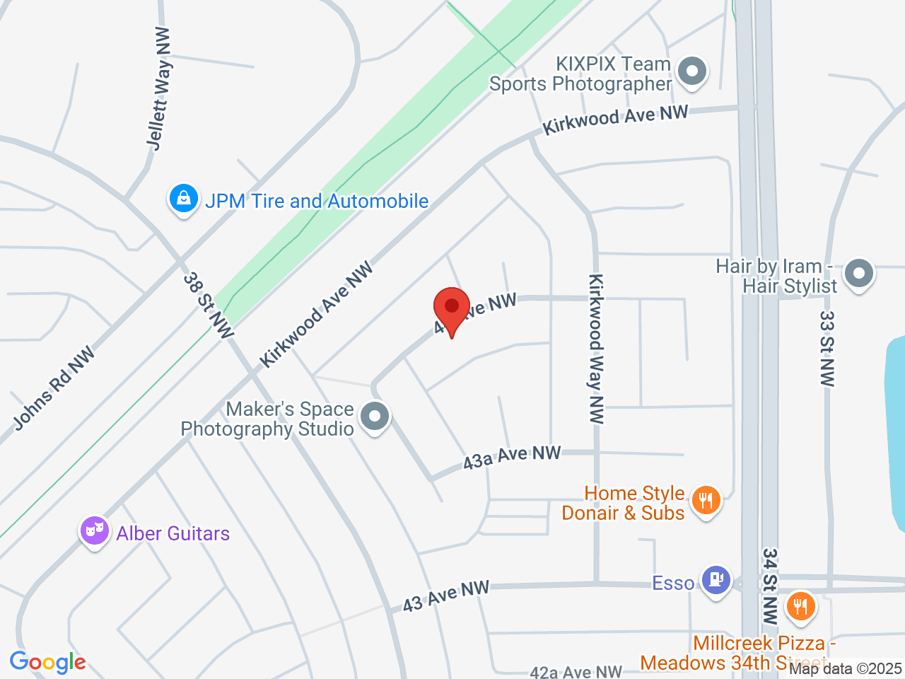 Street map for BRNT, 3623 44 Ave. E Suite 2-206, Edmonton AB