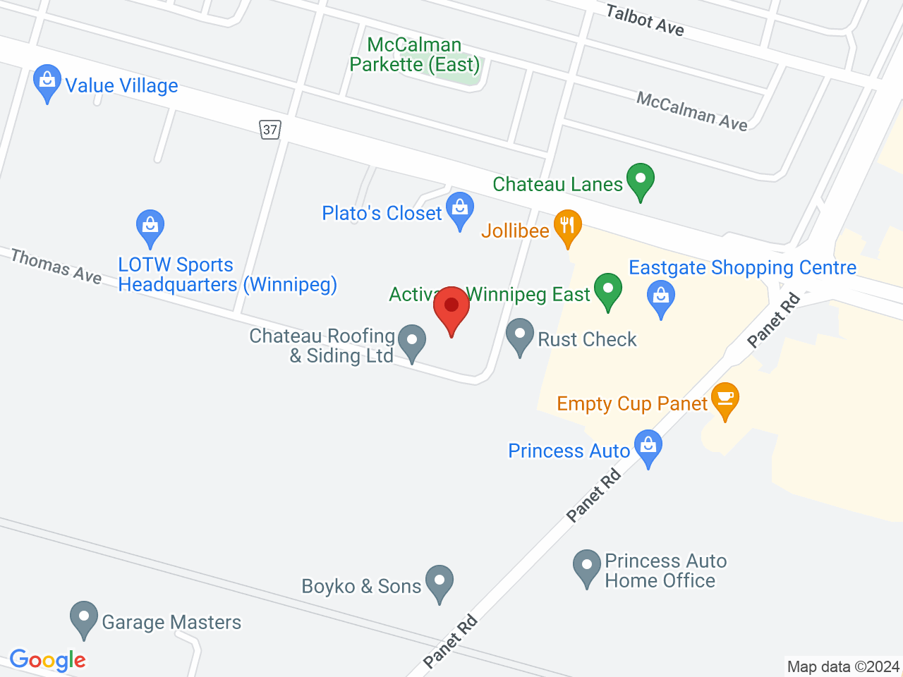 Street map for CannaCrush, 18 Stapleton St., Winnipeg MB