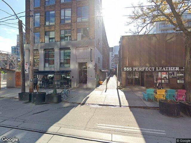 Street view for Krush, 545 King St. West, Toronto ON