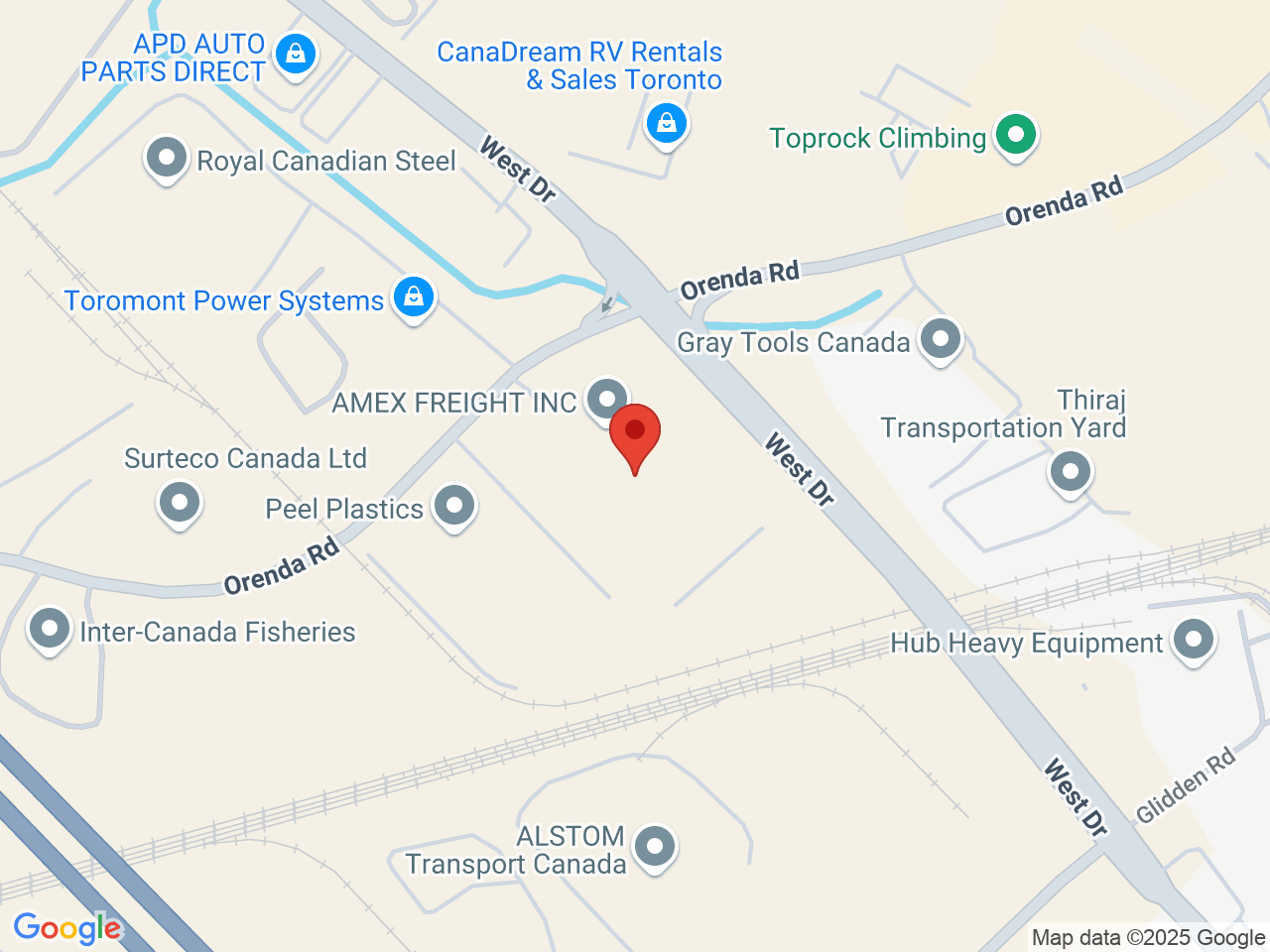 Street map for Ecotone, 275 Orenda Rd., Brampton ON