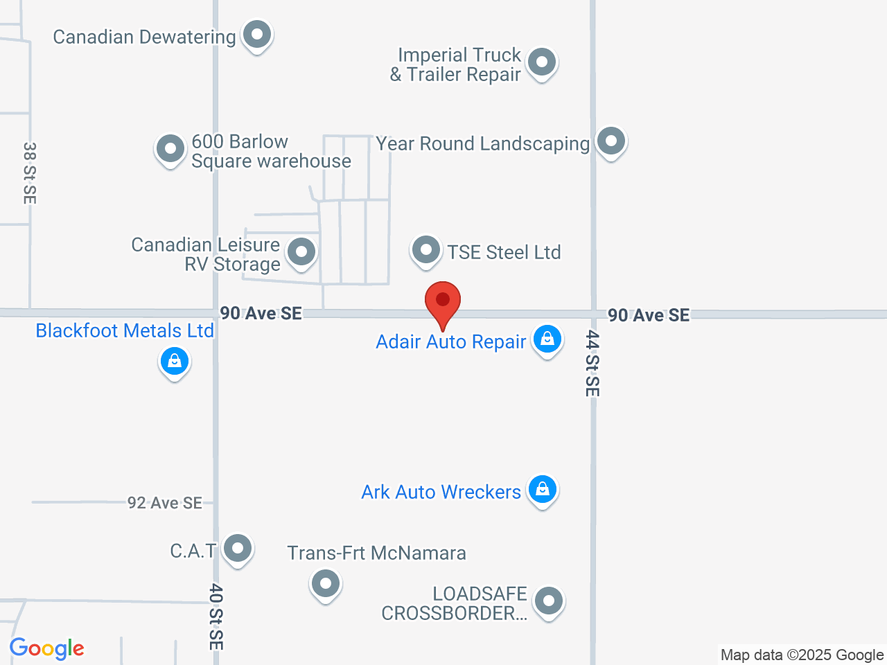 Street map for BOAZ, 4435 90 Ave SE, Calgary AB