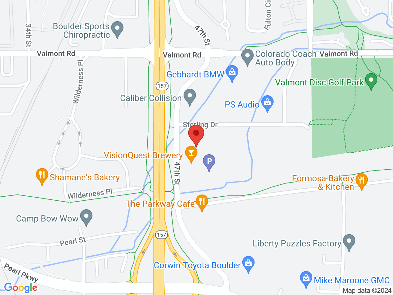 Street map for Stashlogix, 2744 47th St, Boulder CO