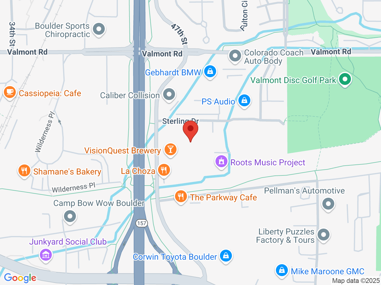 Street map for Stashlogix, 2744 47th St, Boulder CO