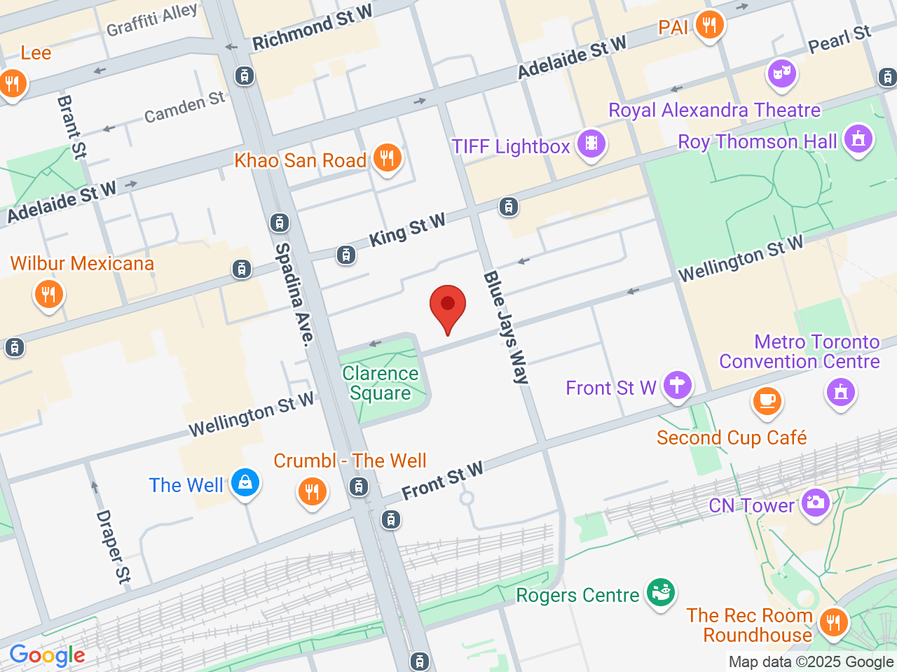 Street map for BLLRDR, 348 Wellington St W, Toronto ON